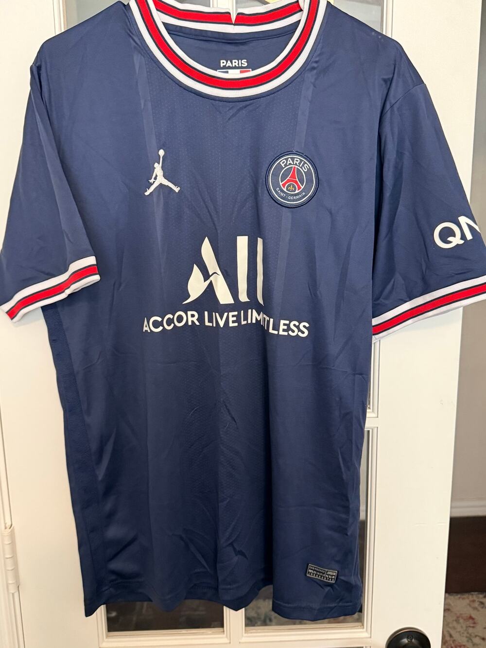 Jordan PSG Lionel Messi #30 Soccer Jersey Navy Men’s XL Paris Saint-Germain